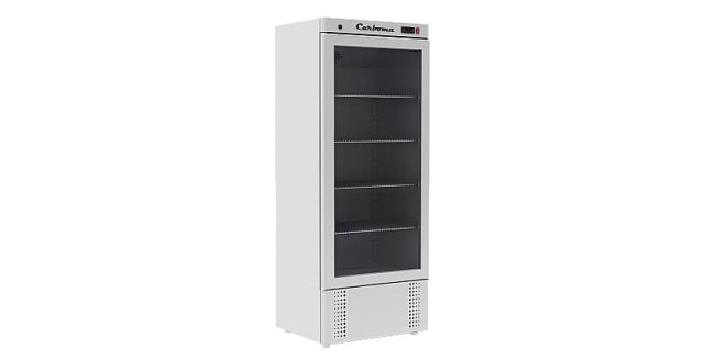 Шкаф холодильный Полюс Carboma R560 C Inox (стекло)