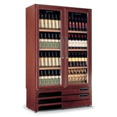 Шкаф винный дерево Tecfrigo Enoprestige 600 2TV тёмный орех