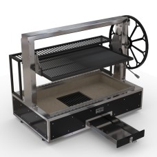 Гриль-мангал угольный Grillvett Corvette M1 / чёрный