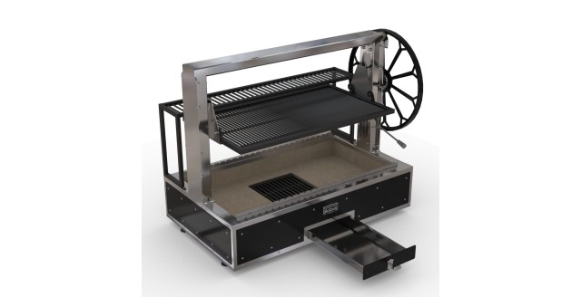 Гриль-мангал угольный Grillvett Corvette M1 / чёрный