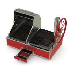 Гриль-мангал угольный Grillvett Corvette MS / красный