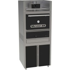 Печь на твердом топливе (хоспер) «Кобор» FIRE-50-L BC / подставка / полка для подогрева