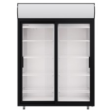 Шкаф холодильный Polair DM110Sd-S / среднетемпературный / стеклянные сдвижные двери / канапе