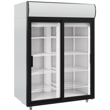 Шкаф холодильный Polair DM114Sd-S / среднетемпературный / стеклянные сдвижные двери / канапе